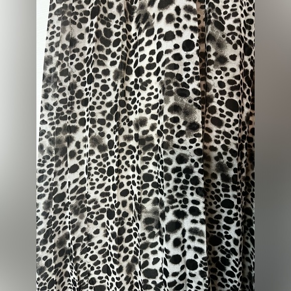 A New Day Leopard Chiffon Pleated Skirt - Picture 2 of 6